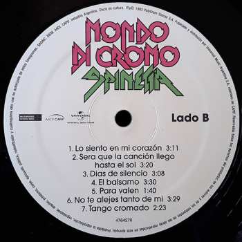 LP Luis Alberto Spinetta: Mondo Di Cromo