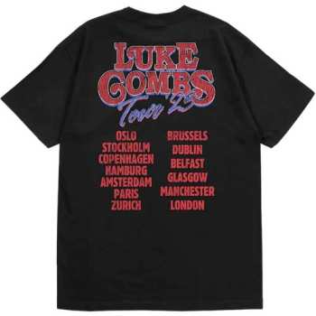 Mercancía Luke Combs: Luke Combs Unisex T-shirt: Tour '23 Smashing Beer (back Print & Ex-tour) (small) S