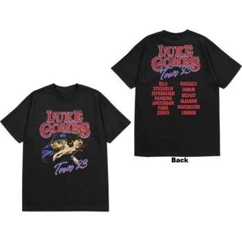 Mercancía Luke Combs: Luke Combs Unisex T-shirt: Tour '23 Smashing Beer (back Print & Ex-tour) (small) S