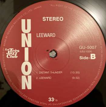 LP Mabumi Yamaguchi Quartet: Leeward