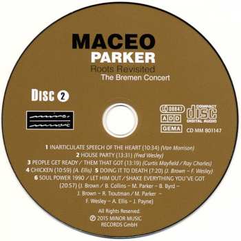 2CD Maceo Parker: Roots Revisited The Bremen Concert