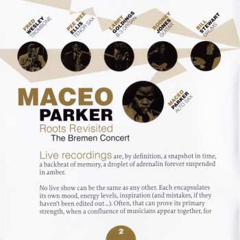 2CD Maceo Parker: Roots Revisited The Bremen Concert