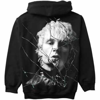 Mercancía Machine Gun Kelly: Machine Gun Kelly Unisex Pullover Hoodie: Cracked Glass (back Print) (small) S