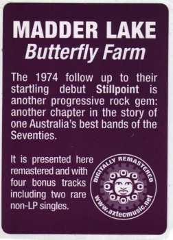 CD Madder Lake: Butterfly Farm DIGI