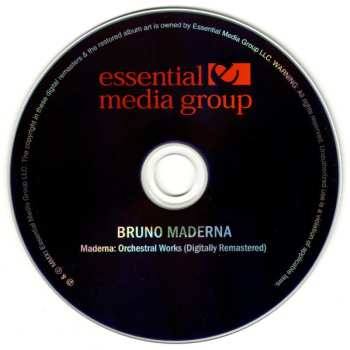 CD Bruno Maderna: Orchestral Works