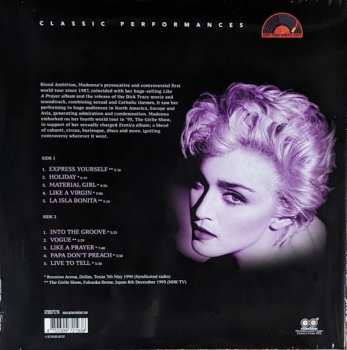 LP Madonna: Greatest Hits...Live