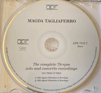 3CD/Caja Magda Tagliaferro: The Complete 78-rpm Solo And Concerto Recordings