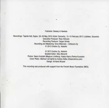CD Tapiola Sinfonietta: Violin Concerto / Jubilees / Souvenir 