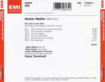 CD Gustav Mahler: Das Lied von der Erde