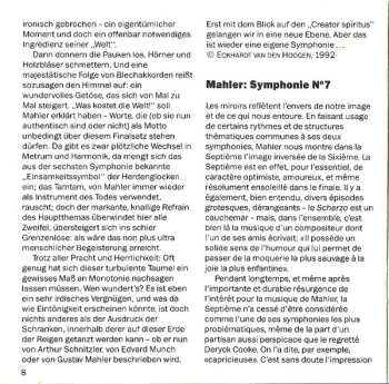 CD Gustav Mahler: Symphonie No. 7
