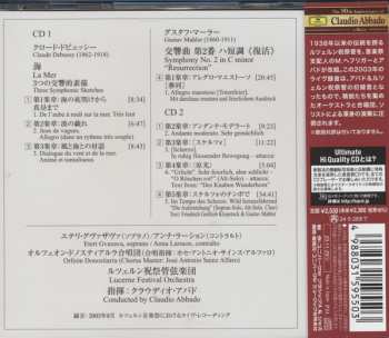 2CD Claude Debussy: Debussy - La Mer / Mahler - Symphony No. 2