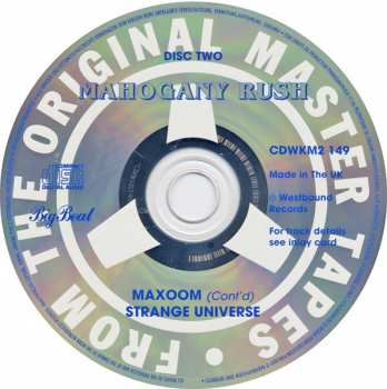 2CD Mahogany Rush: Child Of The Novelty / Maxoom / Strange Universe
