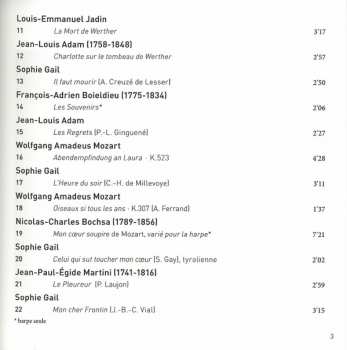 CD Maïlys de Villoutreys: Romances d'Empire: Sophie Gail (1775–1819)