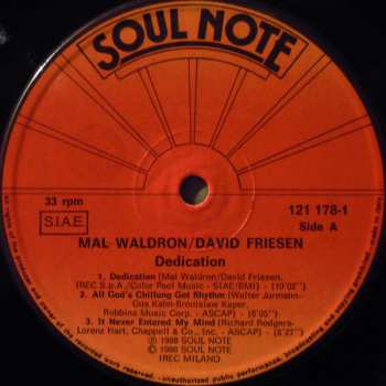LP Mal Waldron: Dedication