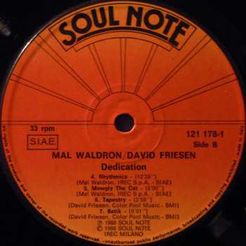 LP Mal Waldron: Dedication