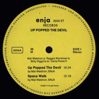 CD Mal Waldron: Up Popped The Devil