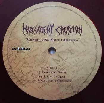 2LP Malevolent Creation: Conquering South America LTD | CLR
