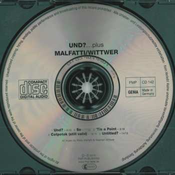 CD Malfatti-Wittwer: Und? ...Plus