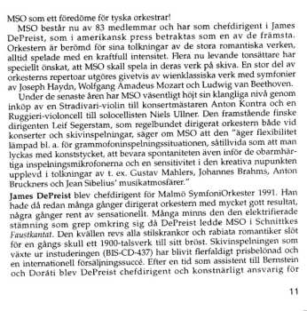 CD James DePreist: Malmö Symphony Orchestra / James DePreist