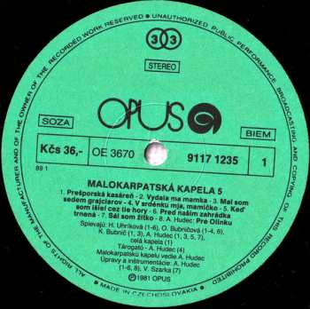 LP Malokarpatská Kapela: Malokarpatská Kapela 5
