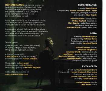 CD Mamak Khadem: Remembrance
