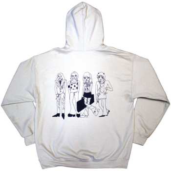 Mercancía Måneskin: Maneskin Unisex Pullover Hoodie: Pocket Logo & Mini Doodles (back Print & Ex-tour) (xx-large) XXL