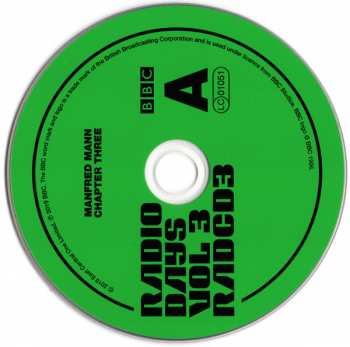 2CD Manfred Mann Chapter Three: Radio Days Vol 3 (Live Sessions & Studio Rarities)