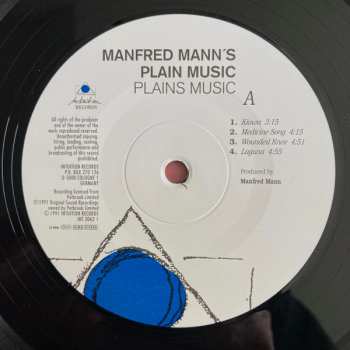 LP Manfred Mann's Plain Music: Plains Music
