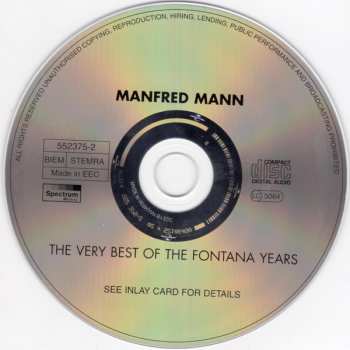 CD Manfred Mann: The Very Best Of The Fontana Years