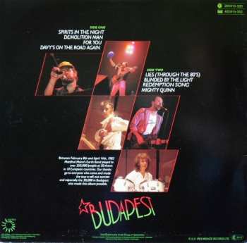 LP Manfred Mann's Earth Band: Budapest (Live)