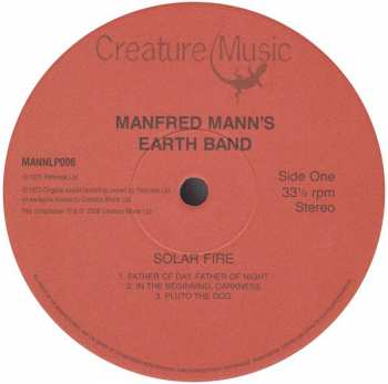LP Manfred Mann's Earth Band: Solar Fire