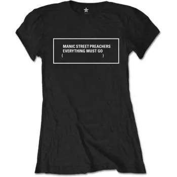 Mujeres Camiseta Everything Must Go Monochrome 