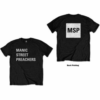 Mercancía Manic Street Preachers: Tričko Block Logo Manic Street Preachers  S