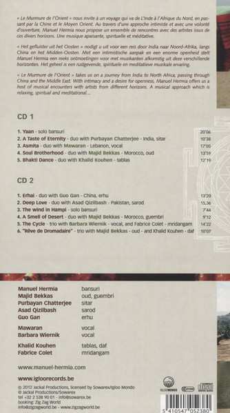2CD Manuel Hermia: Le Murmure De L'Orient Vol. II