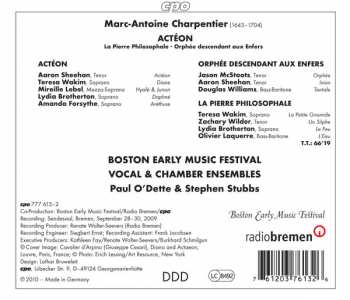 CD/Caja Marc Antoine Charpentier: Actéon