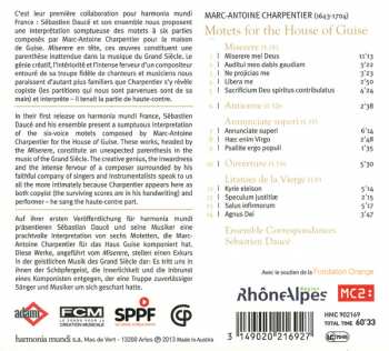 CD Marc Antoine Charpentier: Litanies De La Vierge  (Motets Pour La Maison De Guise)