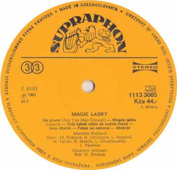 LP Marcela Králová: Magie Lásky