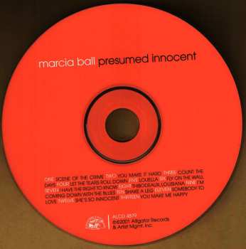CD Marcia Ball: Presumed Innocent