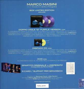 2LP/CD/DVD/Caja Marco Masini: Live at Teatro della Pergola 
