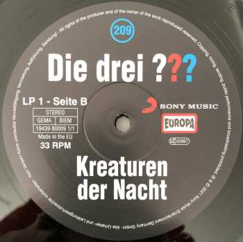 2LP Marco Sonnleitner: Die Drei ??? 209 - Kreaturen Der Nacht LTD