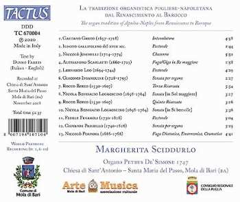 CD Margherita Sciddurlo: La Tradizione Organistica Pugliese-Napoletana Dal Rinascimento Al Barocco