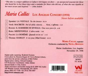 CD Maria Callas: Los Angeles Concert (1958)