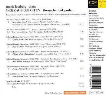 CD Maria Lettberg: Der Zaubergarten (The Enchanted Garden): Piano Transcriptions Of Russian Fairy Tales