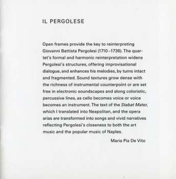 CD Anja Lechner: Il Pergolese