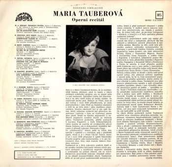 LP Mária Tauberová: Operní Recitál