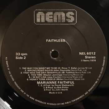 LP Marianne Faithfull: Faithless