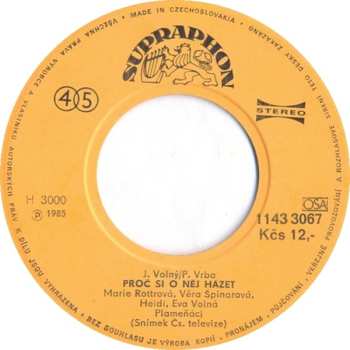 SP Marie Rottrová: Klíč Pro Štěstí (Thought I'd Ring You) / Proč Si O Něj Házet