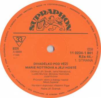 LP Marie Rottrová: Divadélko Pod Věží