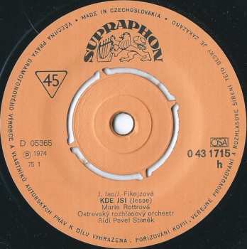 SP Marie Rottrová: Kde Jsi • Lásko