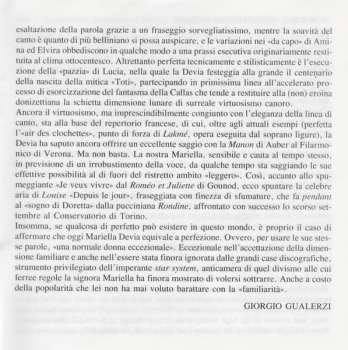 CD Mariella Devia: Arie Da Opere